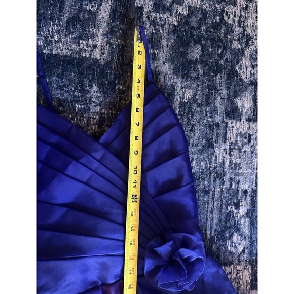 VTG Gunne Sax Formal Gown Size 7/8 Jessica McClintock Purple Tulle Midi 80-90s - Picture 10 of 12